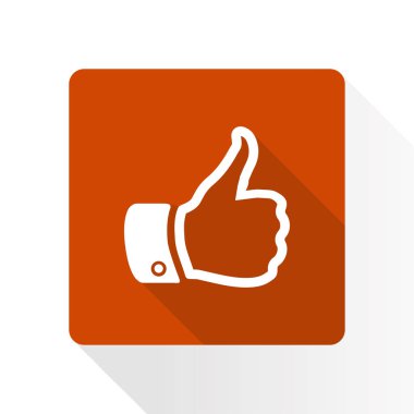 Simge gibi. El parmak tabela. Sembol başparmak. Düz tasarım stili. 