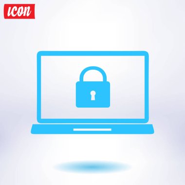 İnternet güvenliği konsepti ikonu. Tanımlama ve koruma simgesi.