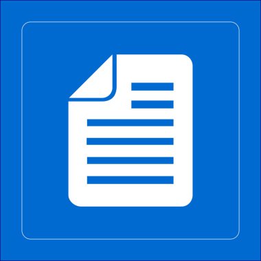 belge simgesi. vektör illüstrasyonu