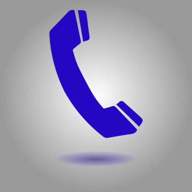 Telefon simgesi. Düz tasarım stili. Vektör Eps 10.