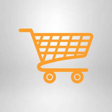 grafik alışveriş düz simgesi