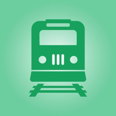 Tren simgesi. Metro erkek. Tren istasyonu işareti.