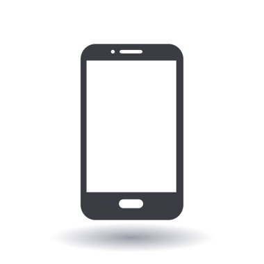 Akıllı telefon simgesinin vektör illüstrasyonu 