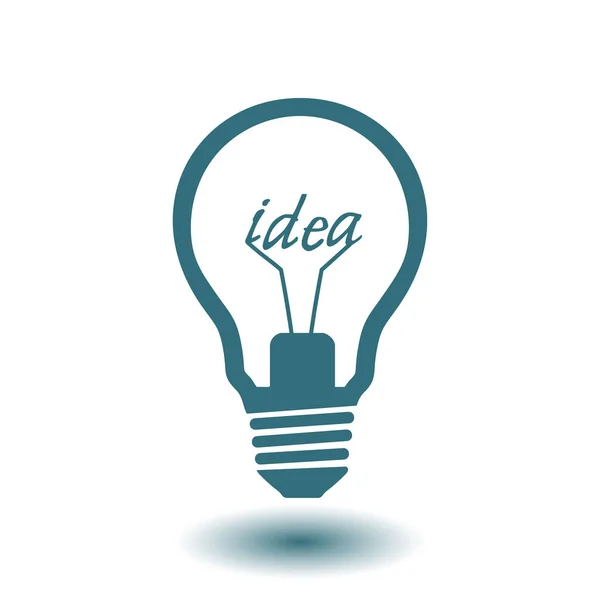 Ikona Podepsat Světlo Lampy Myšlenka Symbol — Stockový vektor