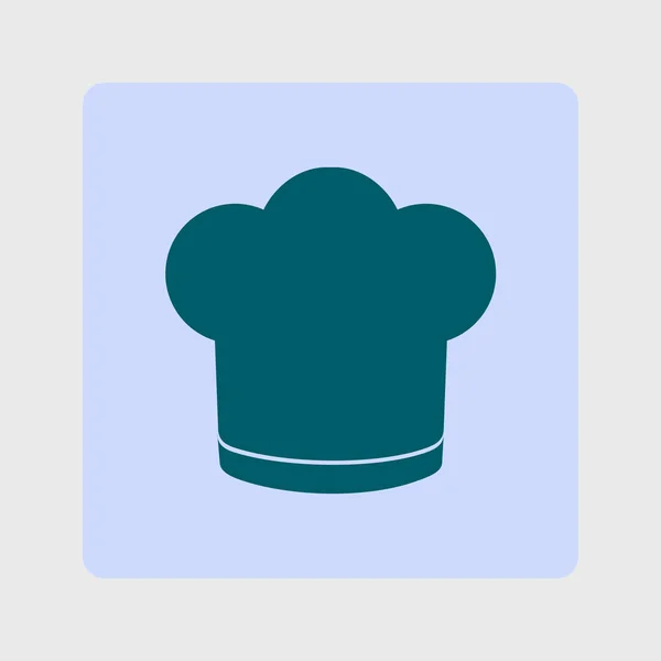 Chef Şapka Işareti Simgesi Şapka Pişirme Sembolü — Stok Vektör