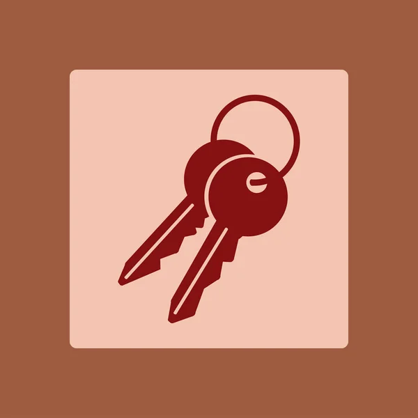 键图标 Simbol 安全标志 平面设计风格 — 图库矢量图片