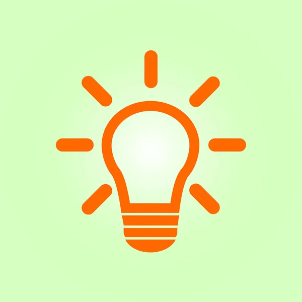 光ランプの記号アイコン アイデアのシンボル — ストックベクタ