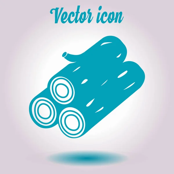 Icono Madera Todo Leñador Simbolo Recursos Renovables — Vector de stock