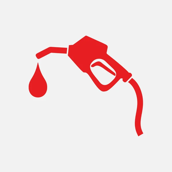 Benzyny Pompy Dyszy Znak Stacja Benzynowa Ikona Płaska Konstrukcja Stylu — Wektor stockowy