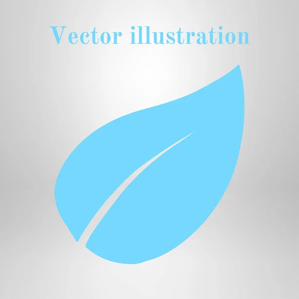Icône Feuille Produit Naturel Frais Produit Biologique Simbol Style Design — Image vectorielle