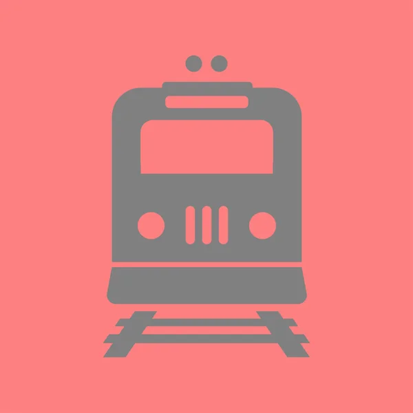 Tåg Ikonen Tunnelbanestationen Simbol Railway Station Tecken — Stock vektor