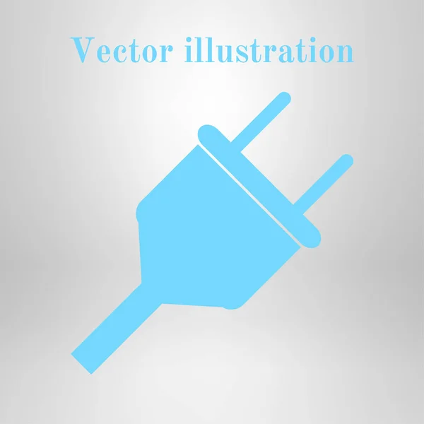 Vecteur Électrique Fiche Web Icône Plate — Image vectorielle