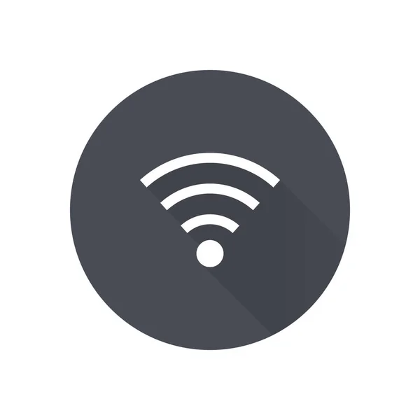 Wifi のシンボル ベクトルのワイヤレス ネットワーク アイコン フラットなデザイン — ストックベクタ