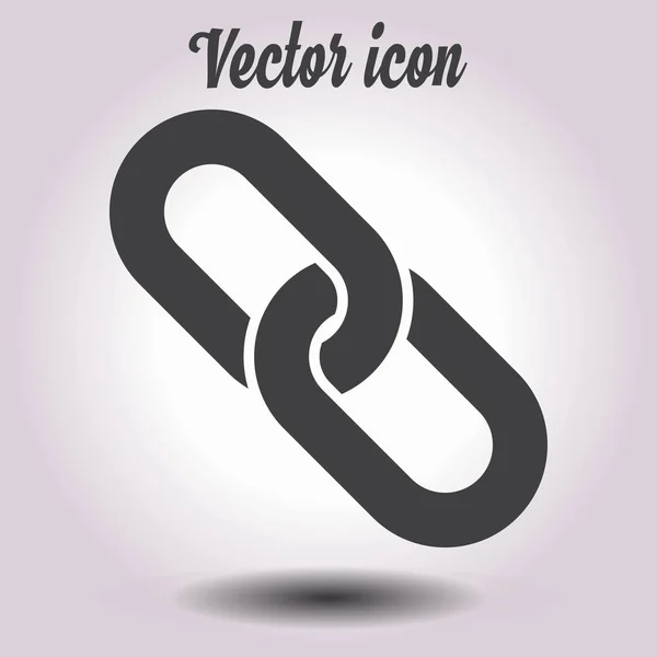 Enlace Único Icon Chain Link Simbol — Vector de stock