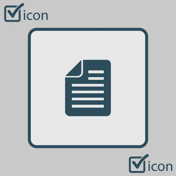 Document Icon Add Paper Attach Page — Stock Vector