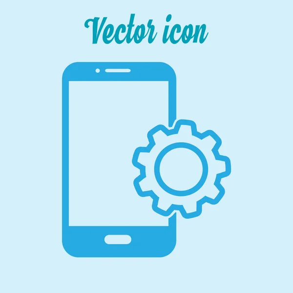 Icône Des Services Téléphone Intelligent — Image vectorielle