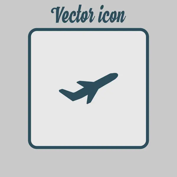 Billets Avion Vol Vol Vol Décollage Silhouette Élément Symbole Avion — Image vectorielle