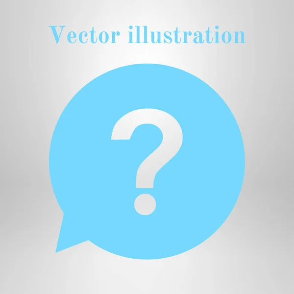 Question Mark Sign Icon Help Symbol Faq Sign Flat Design — Stock Vector
