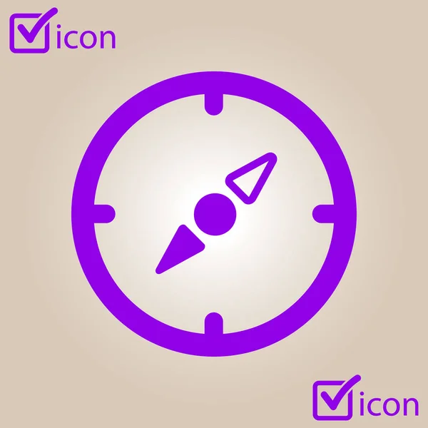 Vector Illustration Compass Icon — Stock Vector