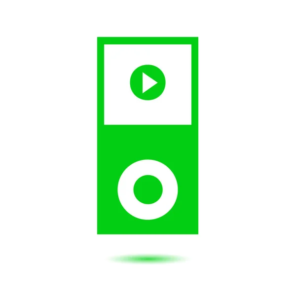 Portable Media Player Icon Flat Design Style Vector Eps — Stock Vector