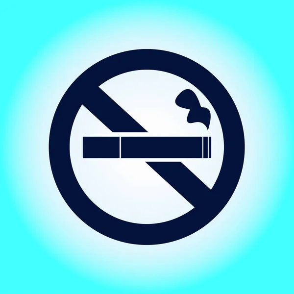 Pas Icône Fumée Arrêtez Fumer Symbole Illustration Vectorielle Cigarette Bout — Image vectorielle