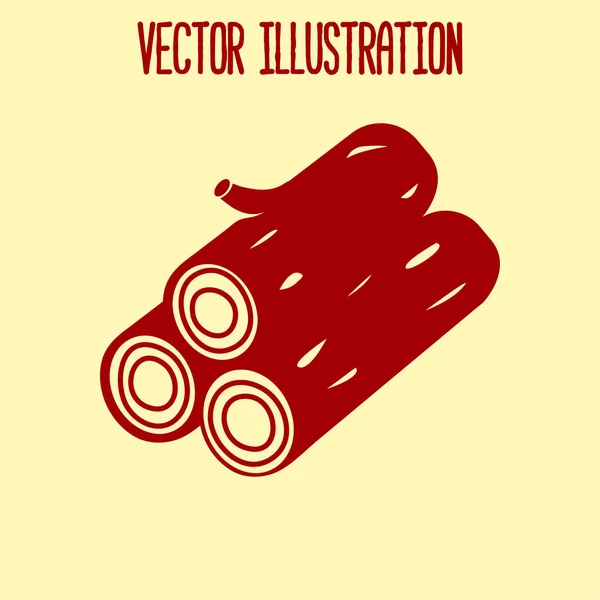 Wood Icon All Lumberjack Renewable Resource Simbol — Stock Vector