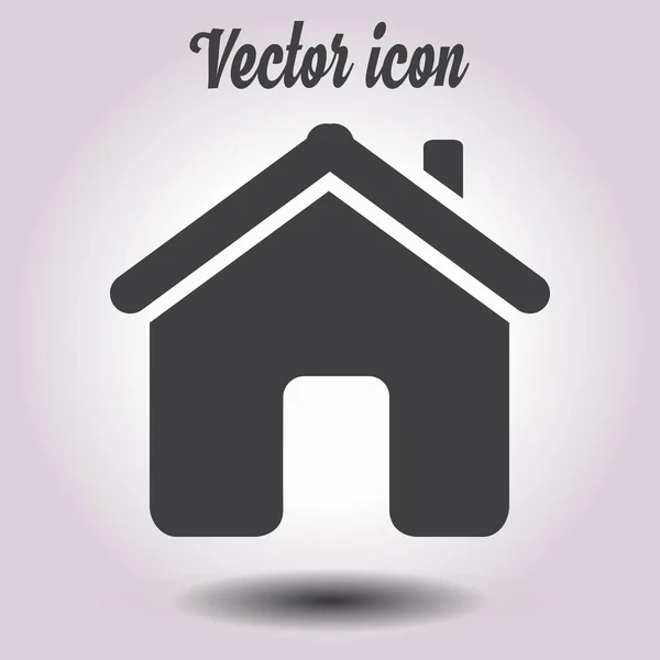 Ícone Casa Vetorial Estilo Plano — Vetor de Stock