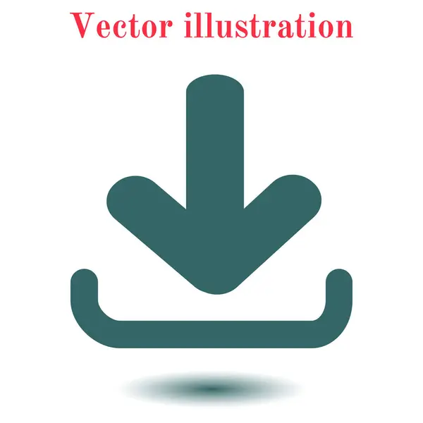 Піктограма Звантаження Кнопка Вивантаження Плоский Стиль — стоковий вектор