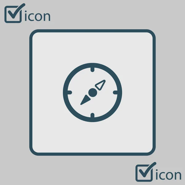 Vector Illustration Compass Icon — Stock Vector