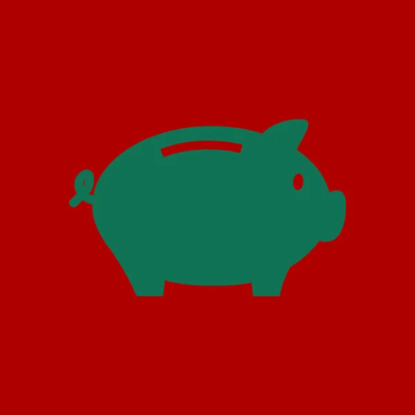 Значок Банка Свиней Пиктограф Копилки — стоковый вектор