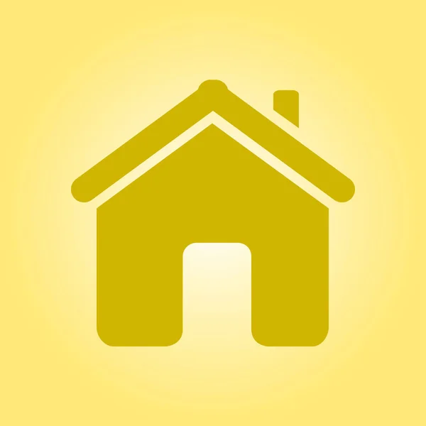 Vektor Home Icon Flachen Stil — Stockvektor