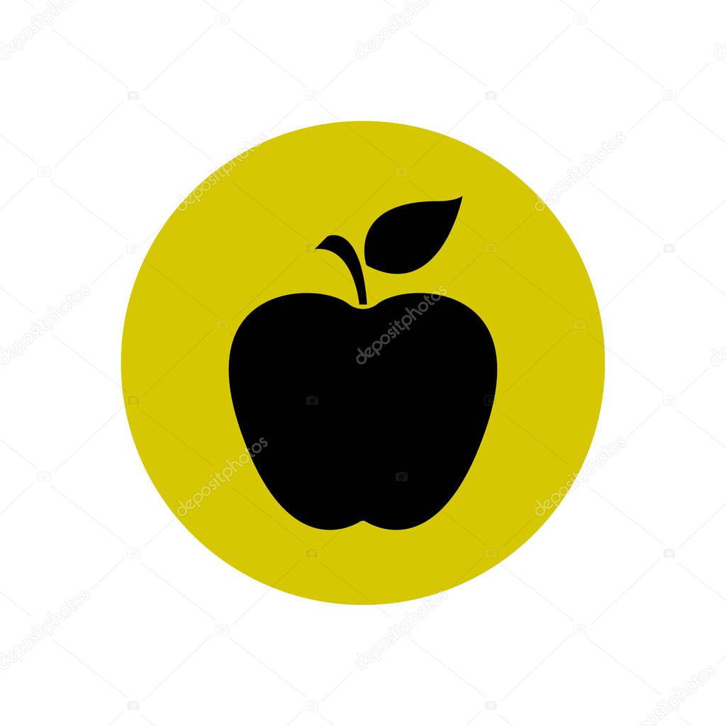 Apple icon simple vector illustration