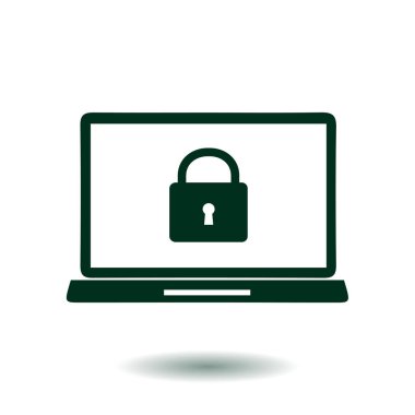 İnternet güvenliği konsepti ikonu. Tanımlama ve koruma simgesi.