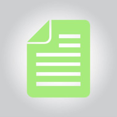 belge simgesi. vektör illüstrasyonu