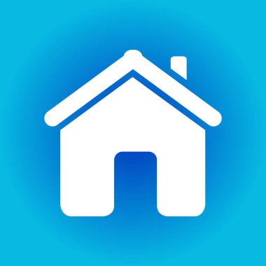 Düz stil vektör ev simgesini