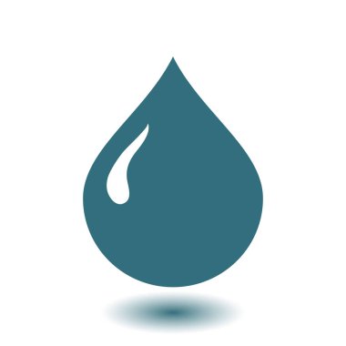 Kan damlası ikonu. Vektör illüstrasyonu