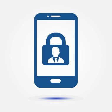 İnternet güvenliği konsepti ikonu. Tanımlama ve koruma simgesi.