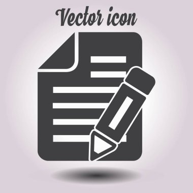 belge simgesi. vektör illüstrasyonu