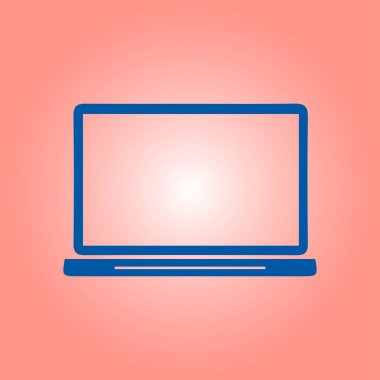 dizüstü bilgisayar kutsal kişilerin resmi, düz tasarım stili, vektör Eps 10, vektör çizim 