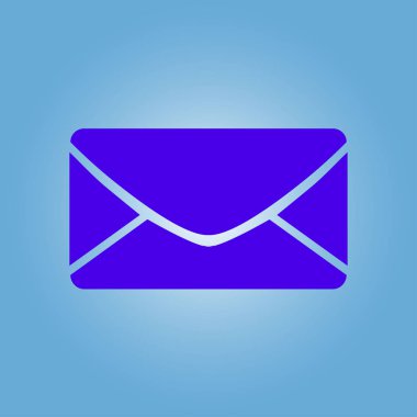 Düz simgesi mektup. Posta simgesini. 