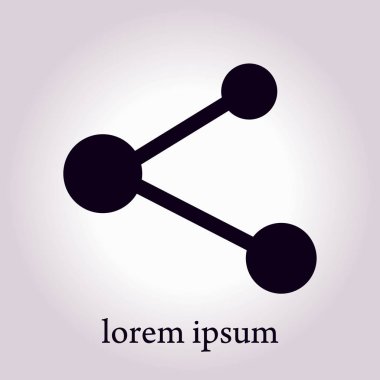 Pay işareti kutsal kişilerin resmi. Düz tasarım stili.