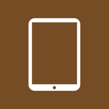 Modern dijital tablet Pc simgesi. Düz tasarım simgesi. EPS 10 vektör.