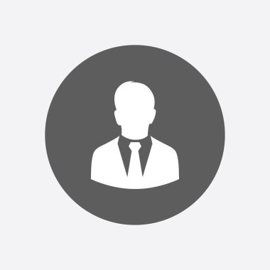 bir iş takım elbiseli adam kullanıcı simgesi.