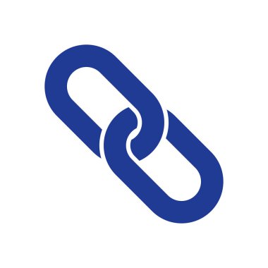 Bağlantı tek simge. Zincir bağlantı erkek.