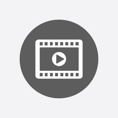 video simgesi. düz tasarım stili. vektör eps 10.