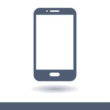 Akıllı telefon simgesinin vektör illüstrasyonu 