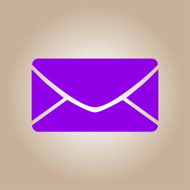 Düz simgesi mektup. Posta simgesini. 