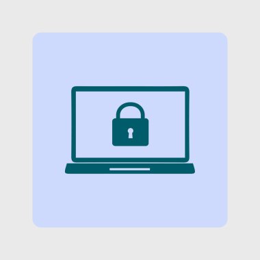 İnternet güvenliği konsepti ikonu. Tanımlama ve koruma simgesi.