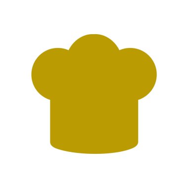 Chef şapka işareti simgesi. Şapka pişirme sembolü.