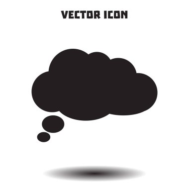 Düz Icon.Vector Eps 10 sohbet. 